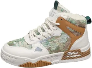 𝐌𝐞𝐧'𝐬 𝐒𝐤𝐚𝐭𝐞𝐛𝐨𝐚𝐫𝐝 High-Top 𝐒𝐡𝐨𝐞𝐬 𝐰𝐢𝐭𝐡 𝐀𝐧𝐭𝐢-𝐒𝐥𝐢𝐩 𝐓𝐞𝐜𝐡𝐧𝐨𝐥𝐨𝐠𝐲 - Comfortable and Canvas for Street Style and Skateboarding - Fashion Trendy Design