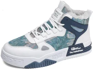 𝐌𝐞𝐧'𝐬 𝐒𝐤𝐚𝐭𝐞𝐛𝐨𝐚𝐫𝐝 High-Top 𝐒𝐡𝐨𝐞𝐬 𝐰𝐢𝐭𝐡 𝐀𝐧𝐭𝐢-𝐒𝐥𝐢𝐩 𝐓𝐞𝐜𝐡𝐧𝐨𝐥𝐨𝐠𝐲 - Comfortable and Canvas for Street Style and Skateboarding - Fashion Trendy Design