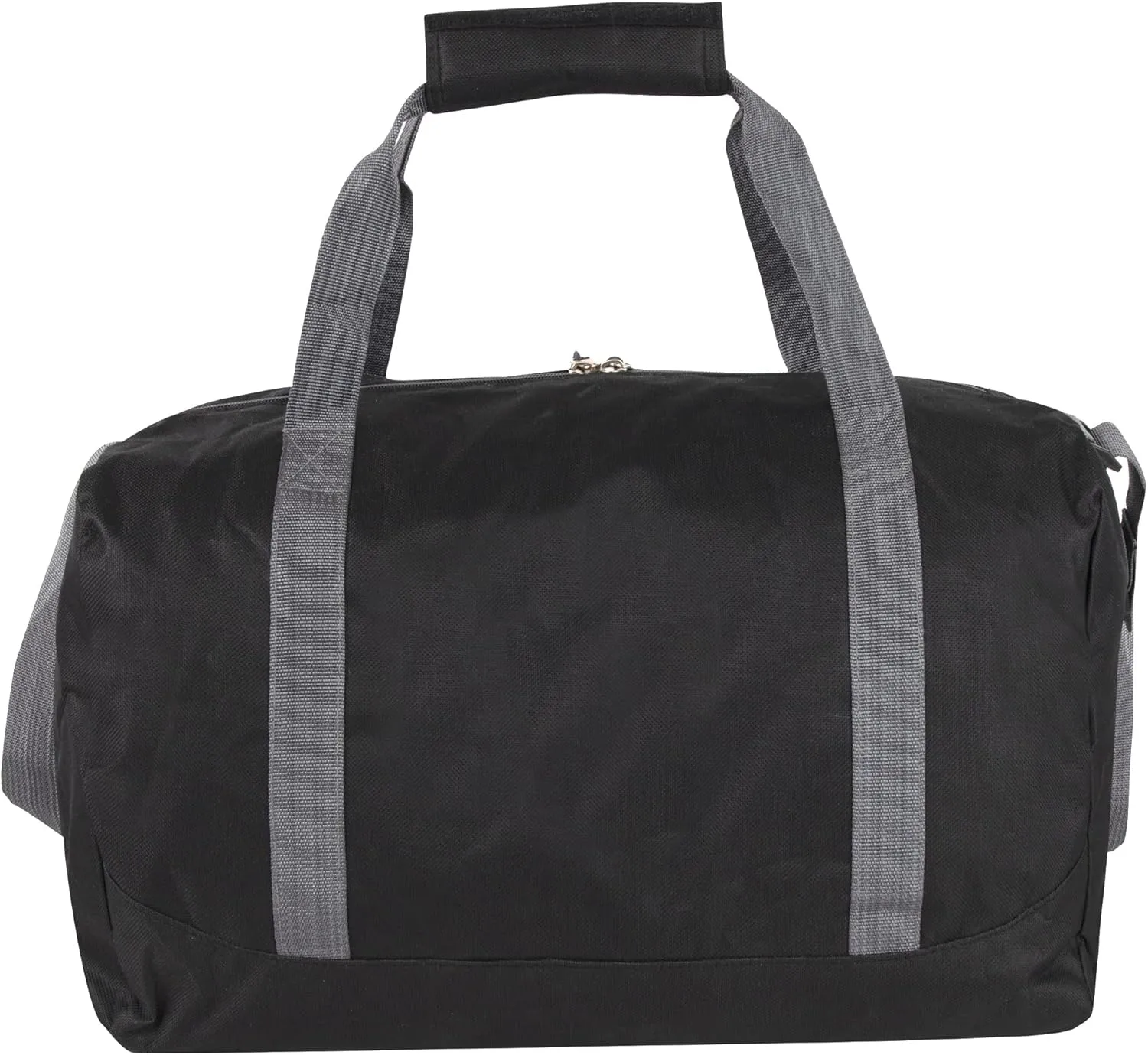 24 Pack Bulk Duffle Bags Wholesale by the Case for Homeless, Sports Teams, and Duffle Bags for Foster Kids (All Black Pack)
