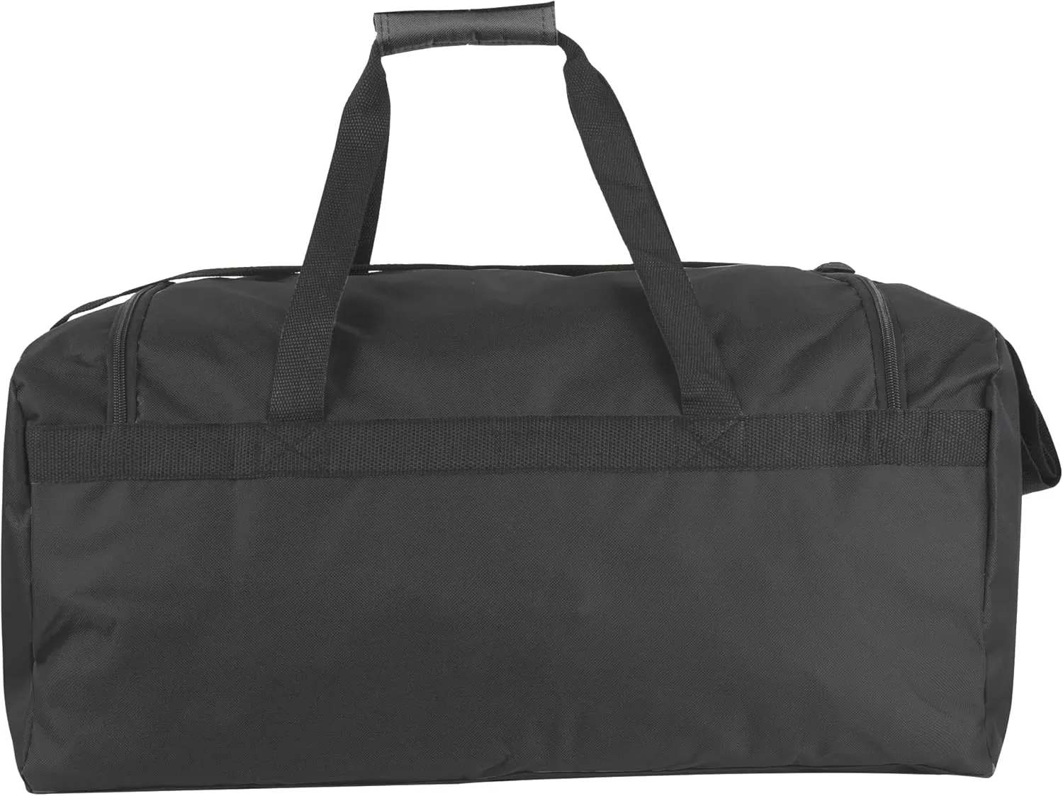 24 Pack Reflective Duffle Bags Bulk for Homeless Adults, Gym, Foster Kids Bulk Duffel Bags Wholesale (Black Pack)
