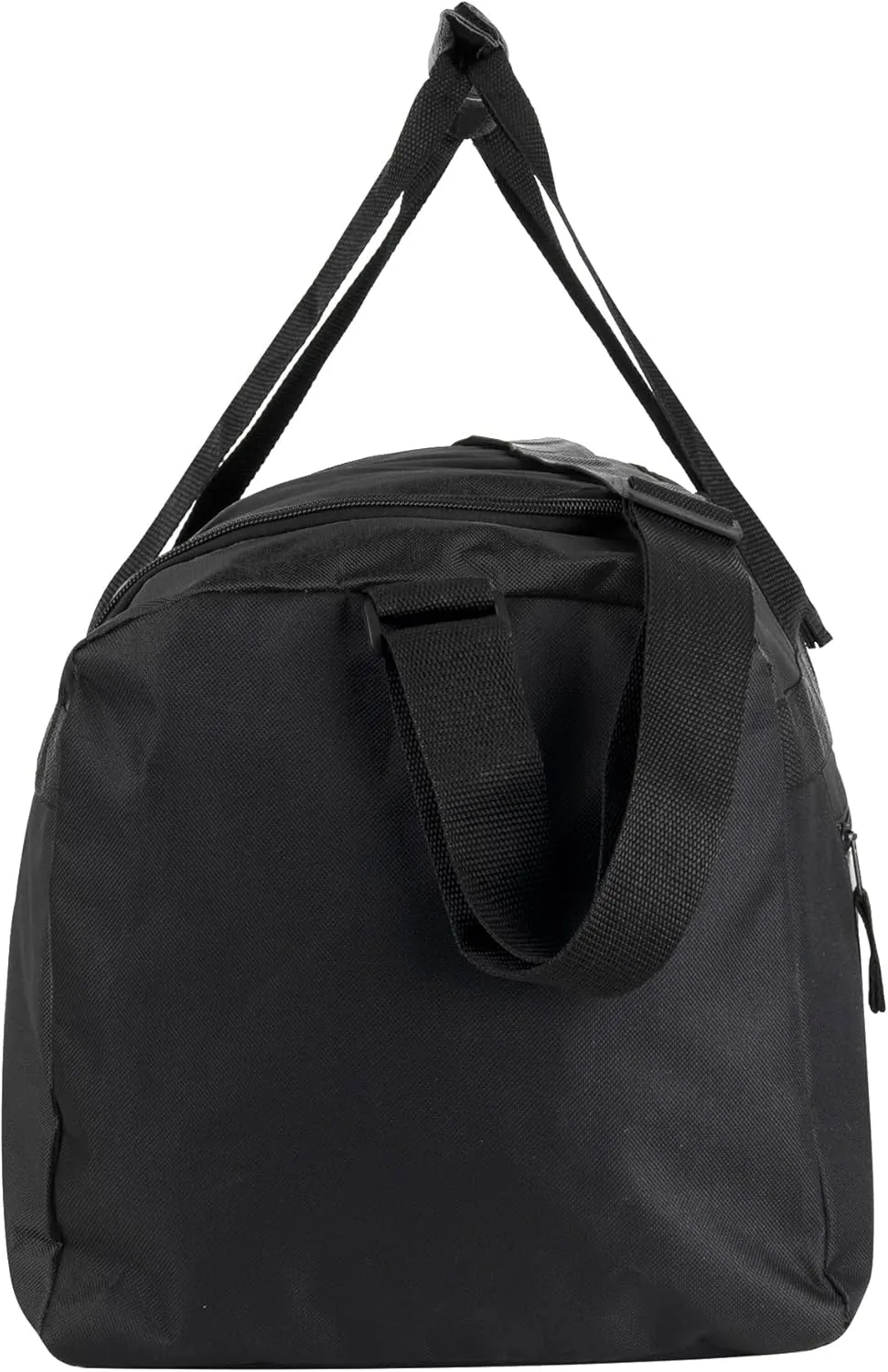 24 Pack Reflective Duffle Bags Bulk for Homeless Adults, Gym, Foster Kids Bulk Duffel Bags Wholesale (Black Pack)