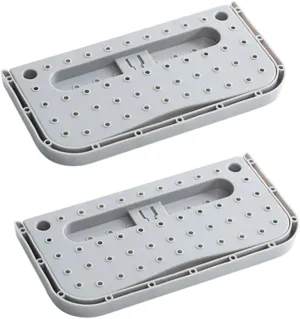 2Pcs Foldable Wall Mounted Shoes Rack Hangers Sticky Shoe Storage Organizer for Neat Home Entryway and Slipper Areas Grey