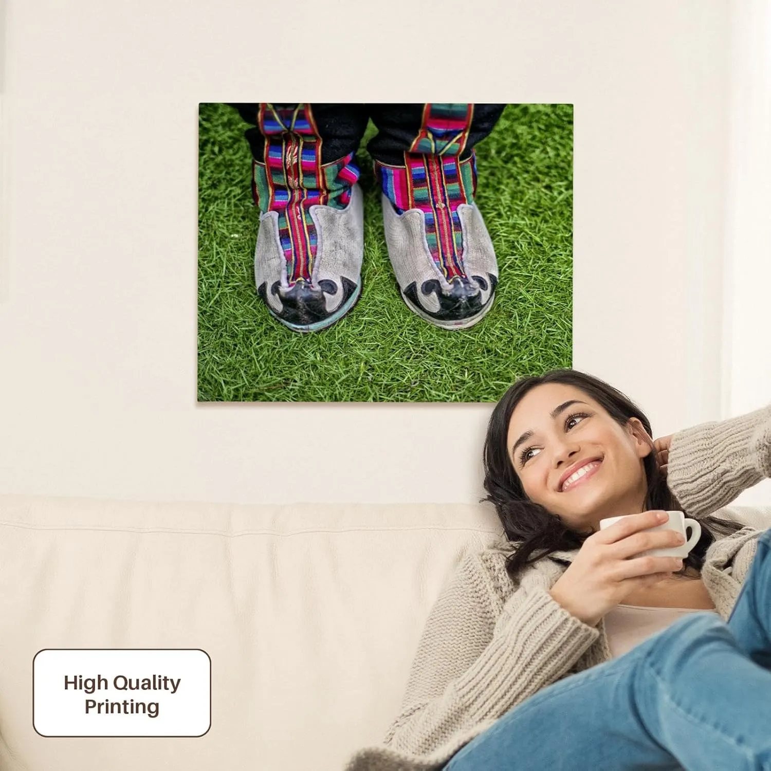 3dRose, Image of Sherpa shoes., Museum Grade Canvas Wrap 20x16