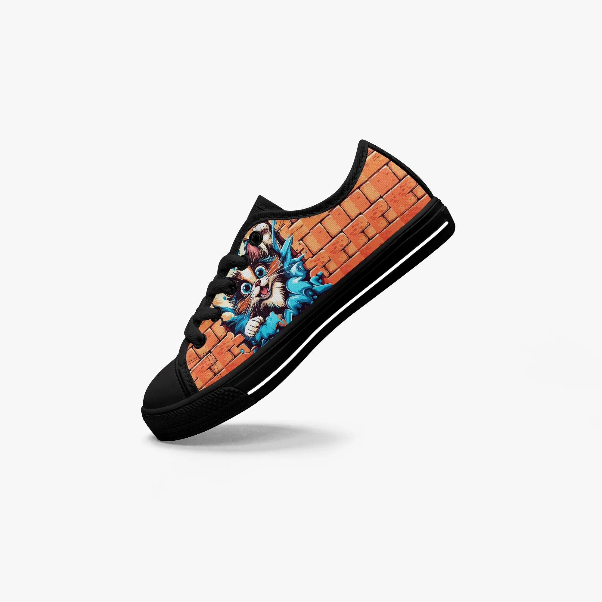 421.Kid’s Low-Top Canvas Shoes-Black