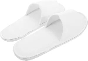 5 Pairs Indoor Slippers for Guests Comfortable Open Toe Cloth Slippers for Home Hotel and Spa Use Easy to Clean and Stylish Design