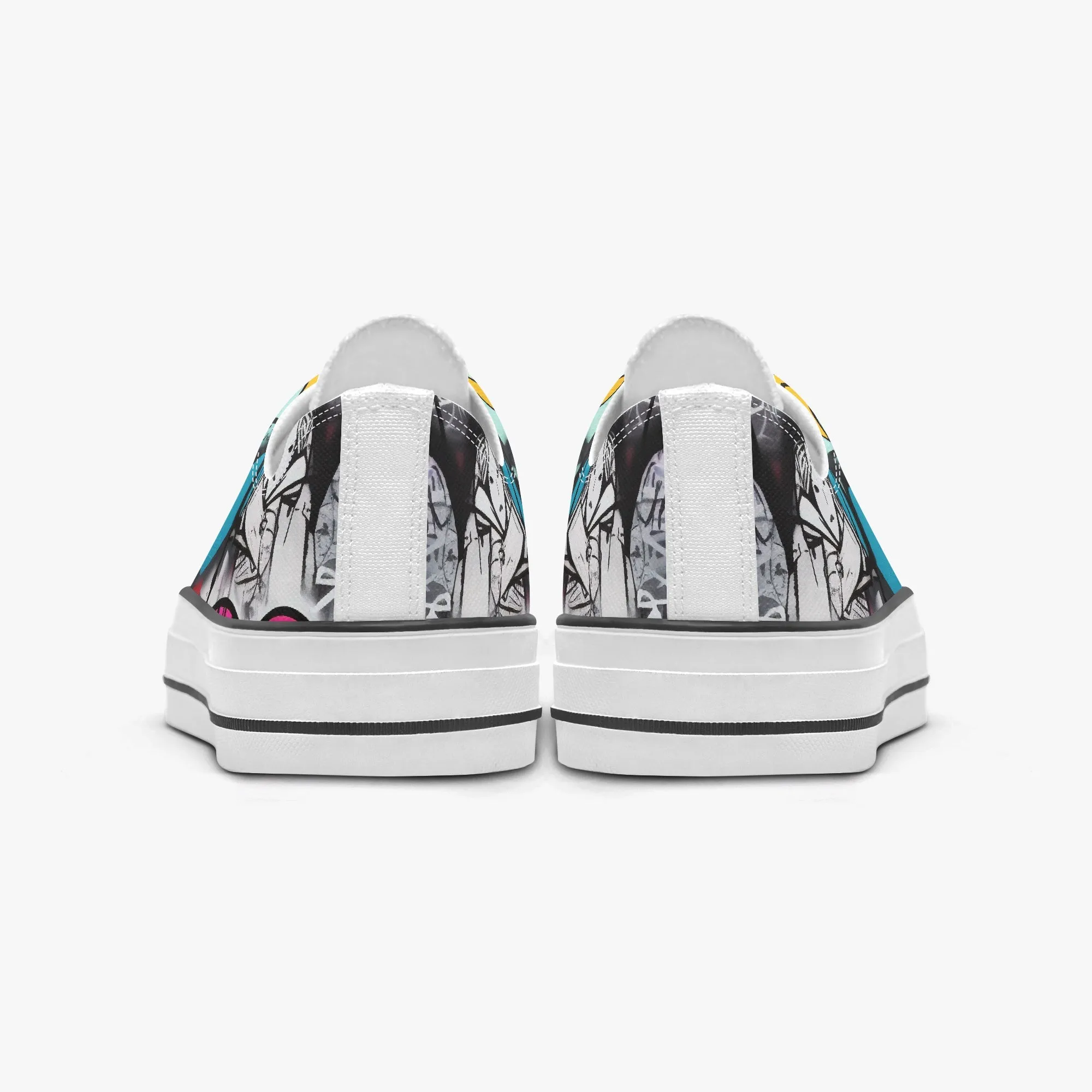 627. Low Canvas Shoes-White sole