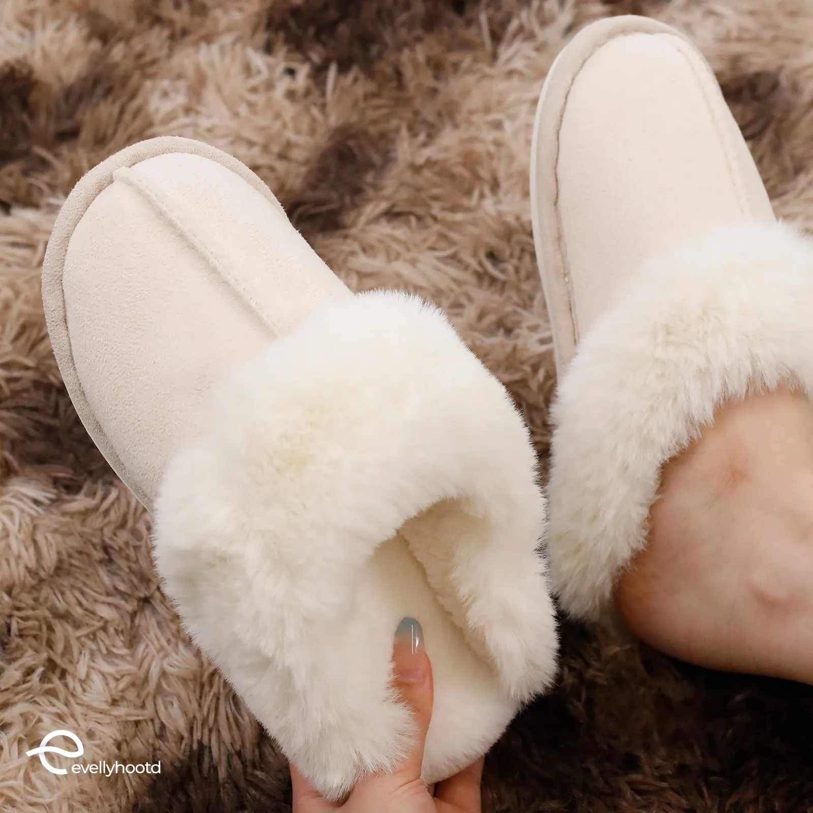 8666 Comfort Fluffy Home Slippers