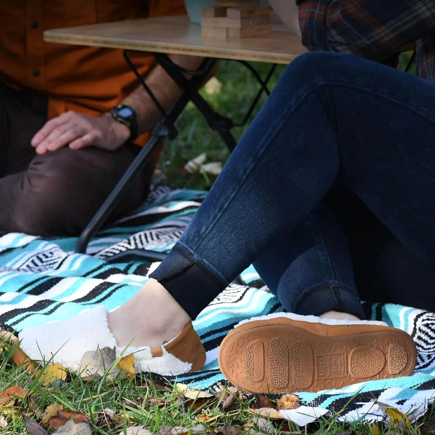 Acorn Women’s Moc Slippers with Comfortable Cloud-Like Feel, Soft and Cozy Uppers and Non-Slip Sole