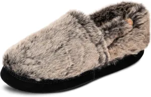 Acorn Women’s Moc Slippers with Comfortable Cloud-Like Feel, Soft and Cozy Uppers and Non-Slip Sole