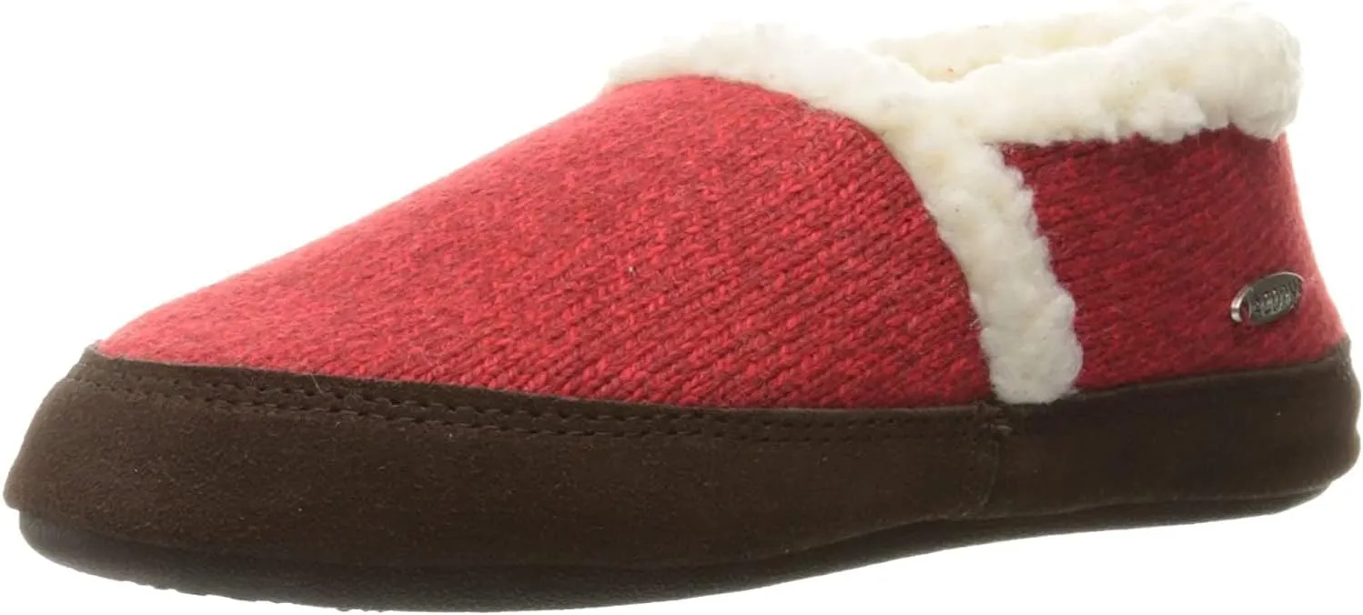 Acorn Women’s Moc Slippers with Comfortable Cloud-Like Feel, Soft and Cozy Uppers and Non-Slip Sole