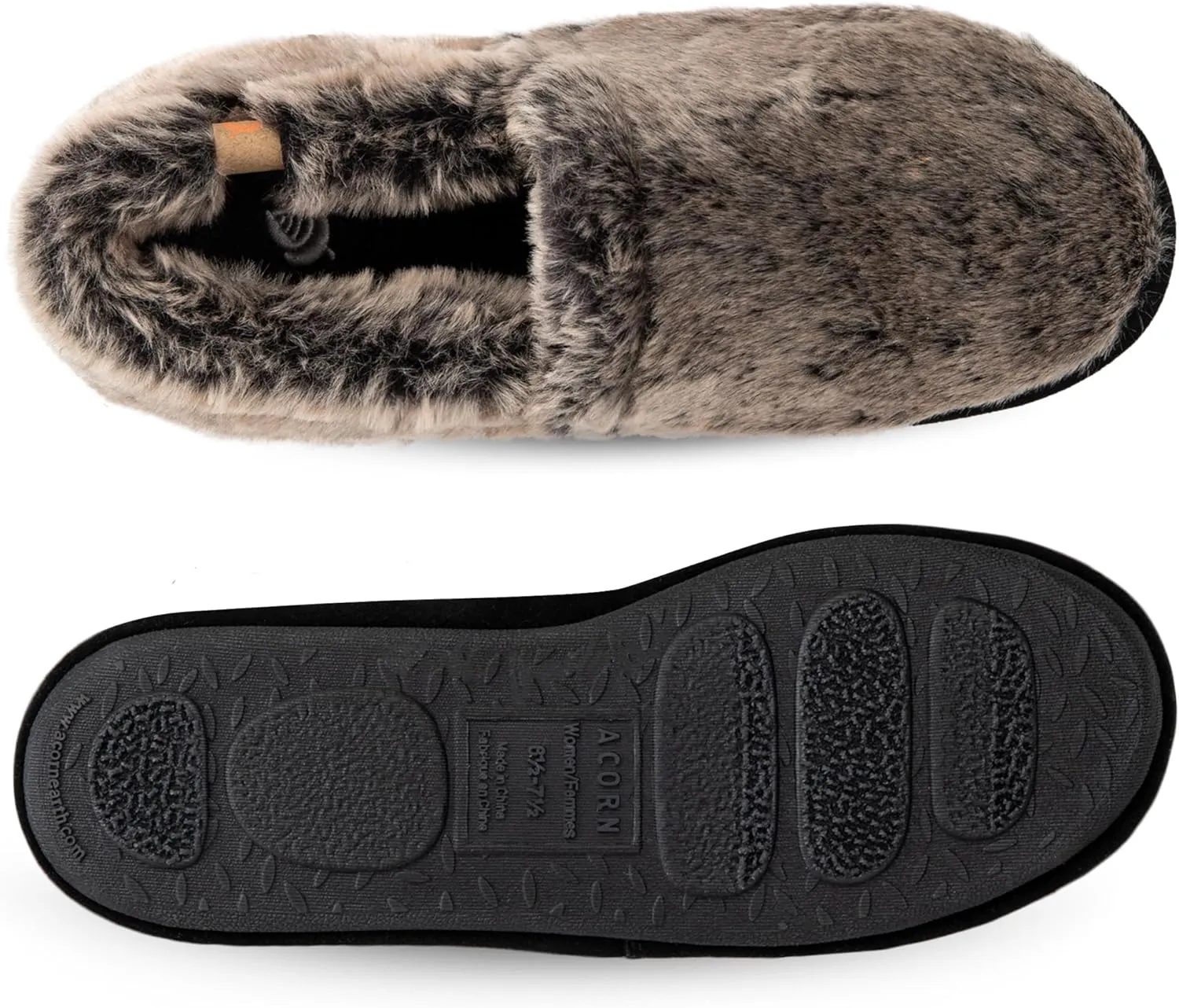 Acorn Women’s Moc Slippers with Comfortable Cloud-Like Feel, Soft and Cozy Uppers and Non-Slip Sole