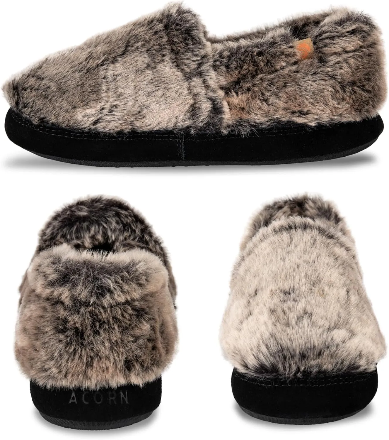 Acorn Women’s Moc Slippers with Comfortable Cloud-Like Feel, Soft and Cozy Uppers and Non-Slip Sole