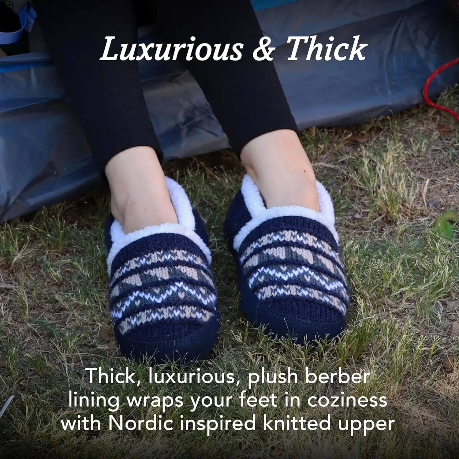 Acorn Women’s Moc Slippers with Comfortable Cloud-Like Feel, Soft and Cozy Uppers and Non-Slip Sole