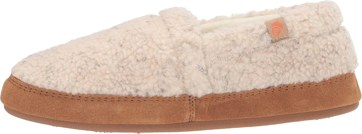 Acorn Women’s Moc Slippers with Comfortable Cloud-Like Feel, Soft and Cozy Uppers and Non-Slip Sole
