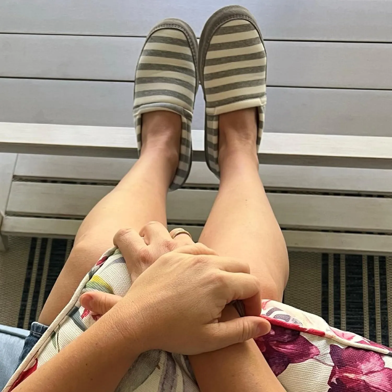 Acorn Women’s Moc Slippers with Comfortable Cloud-Like Feel, Soft and Cozy Uppers and Non-Slip Sole