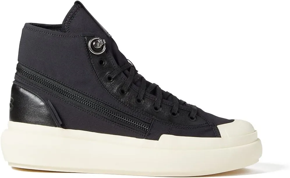 adidas Ajatu Court High-Top Sneaker Black/Black/Cream White UK 5.5 (US Men's 6, US Women's 7) Medium