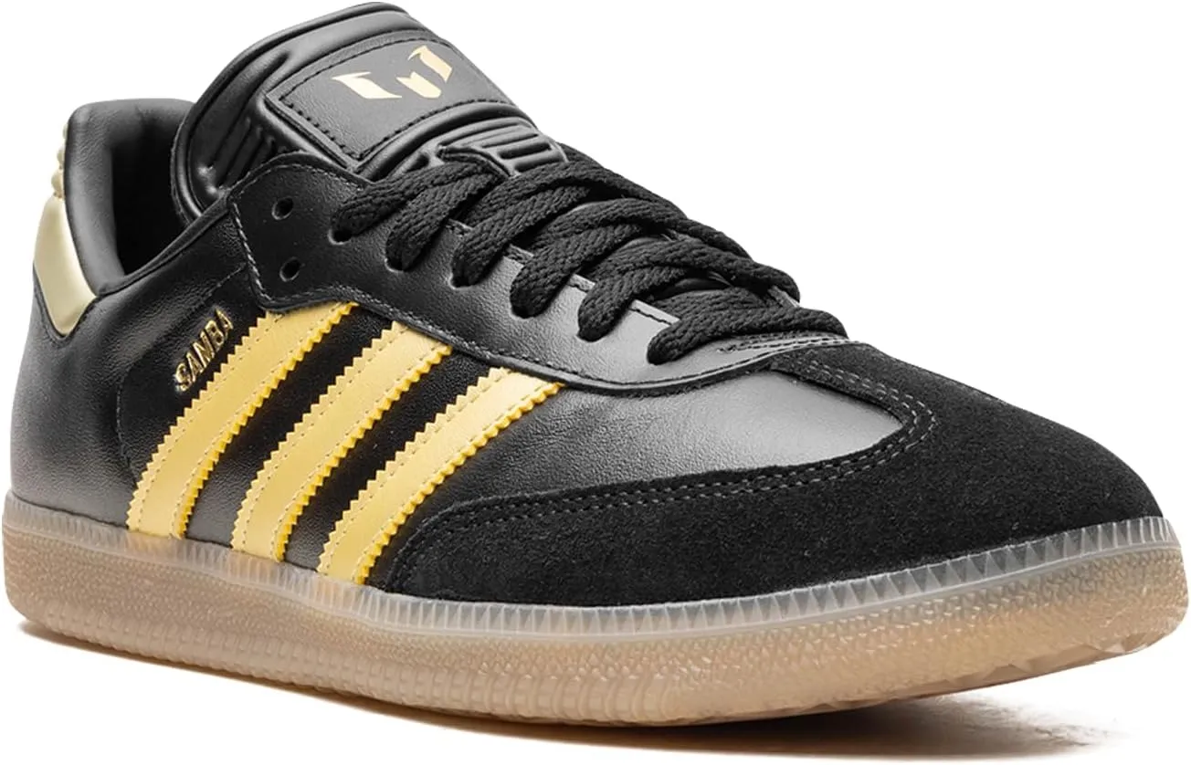 adidas Samba Messi Men's Indoor Soccer Shoes - Limited Edition with Soft Leather Upper and Rubber Outsole