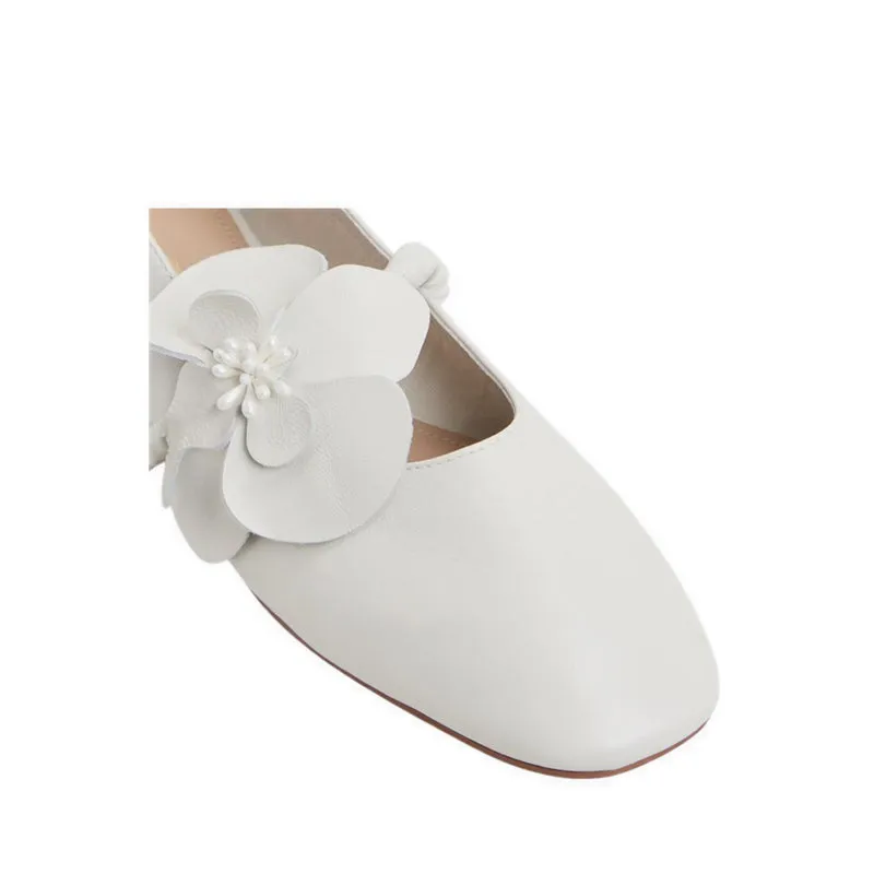 Aldo Floralina Women's Ballerinas & Mary Janes - White/Bone