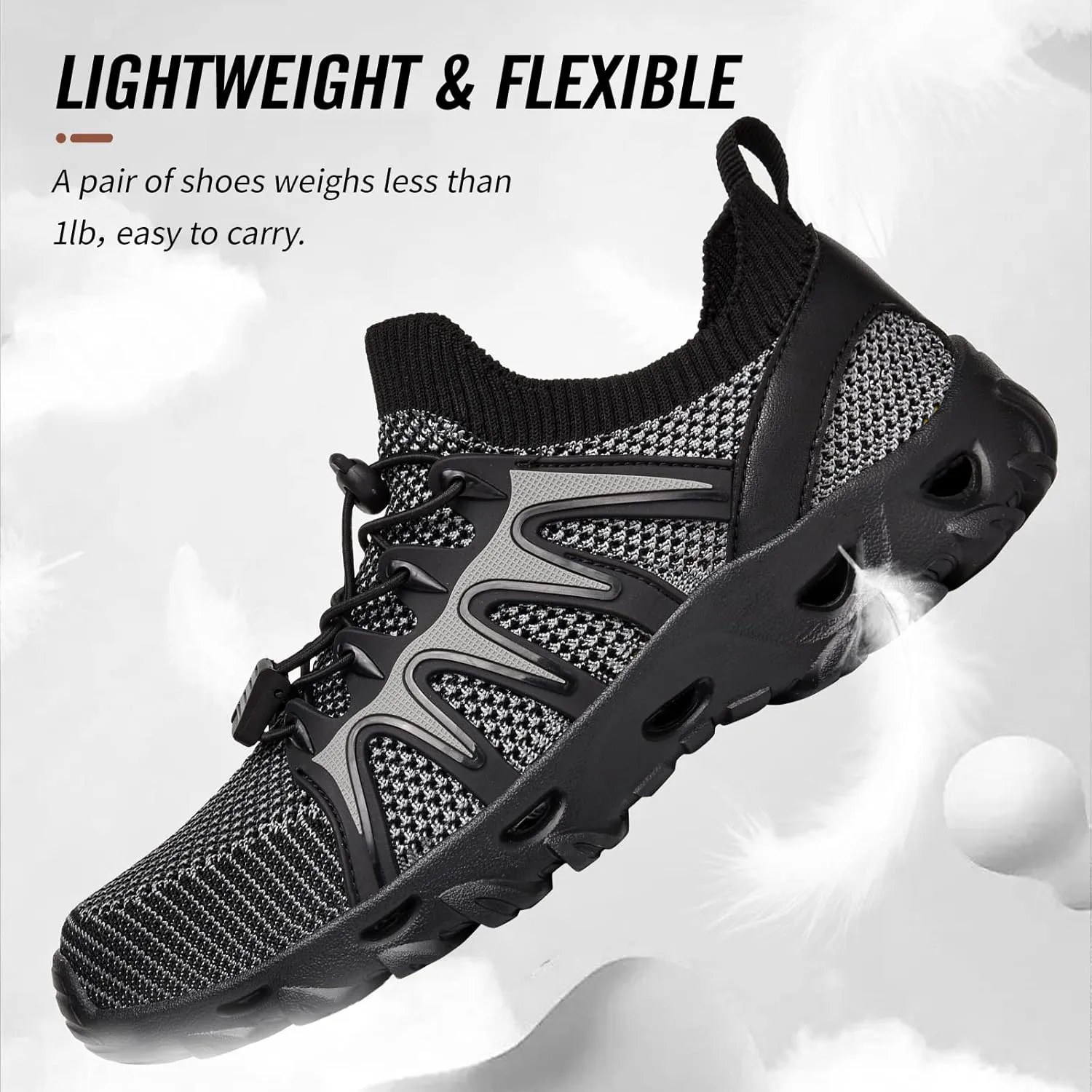 Alibress Water Shoes for Women Men Quick-Dry Aqua Shoes Men's Hiking Water Shoes Women's Beach Shoes Lightweight Water Sports Shoes for Swimming Fishing Kayaking