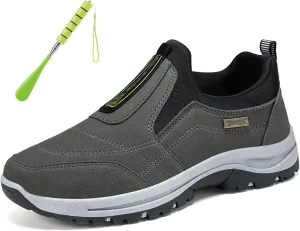 All-Terrain Hiking Shoes,Waterproof and Puncture-Proof Shock-Absorbing Ankle Protection Wide Version Outdoor Rock Climbing Hiking Shoes Unisex