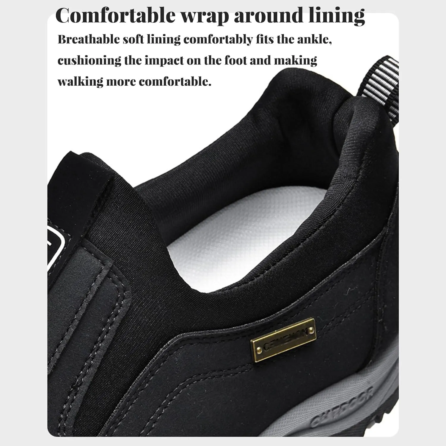 All-Terrain Hiking Shoes,Waterproof and Puncture-Proof Shock-Absorbing Ankle Protection Wide Version Outdoor Rock Climbing Hiking Shoes Unisex