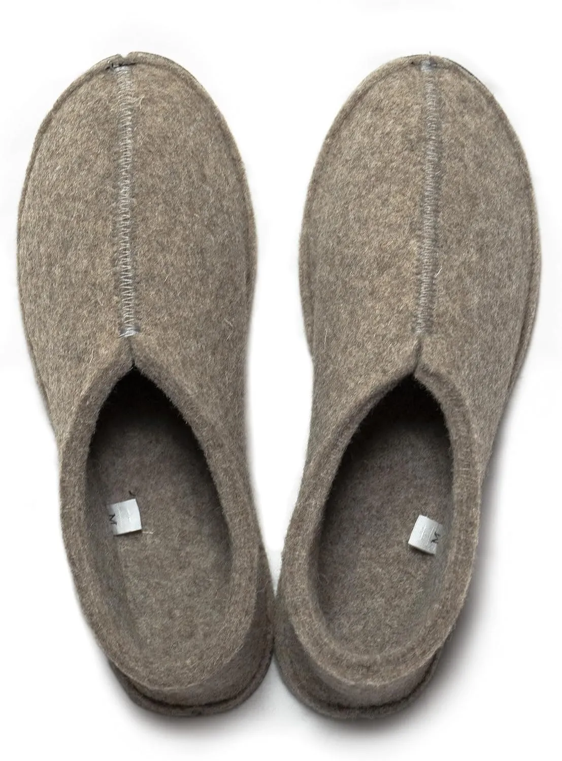 Alpaca & Sheep Soft Wool 100% All-Natural Felt Slippers for Men and Women