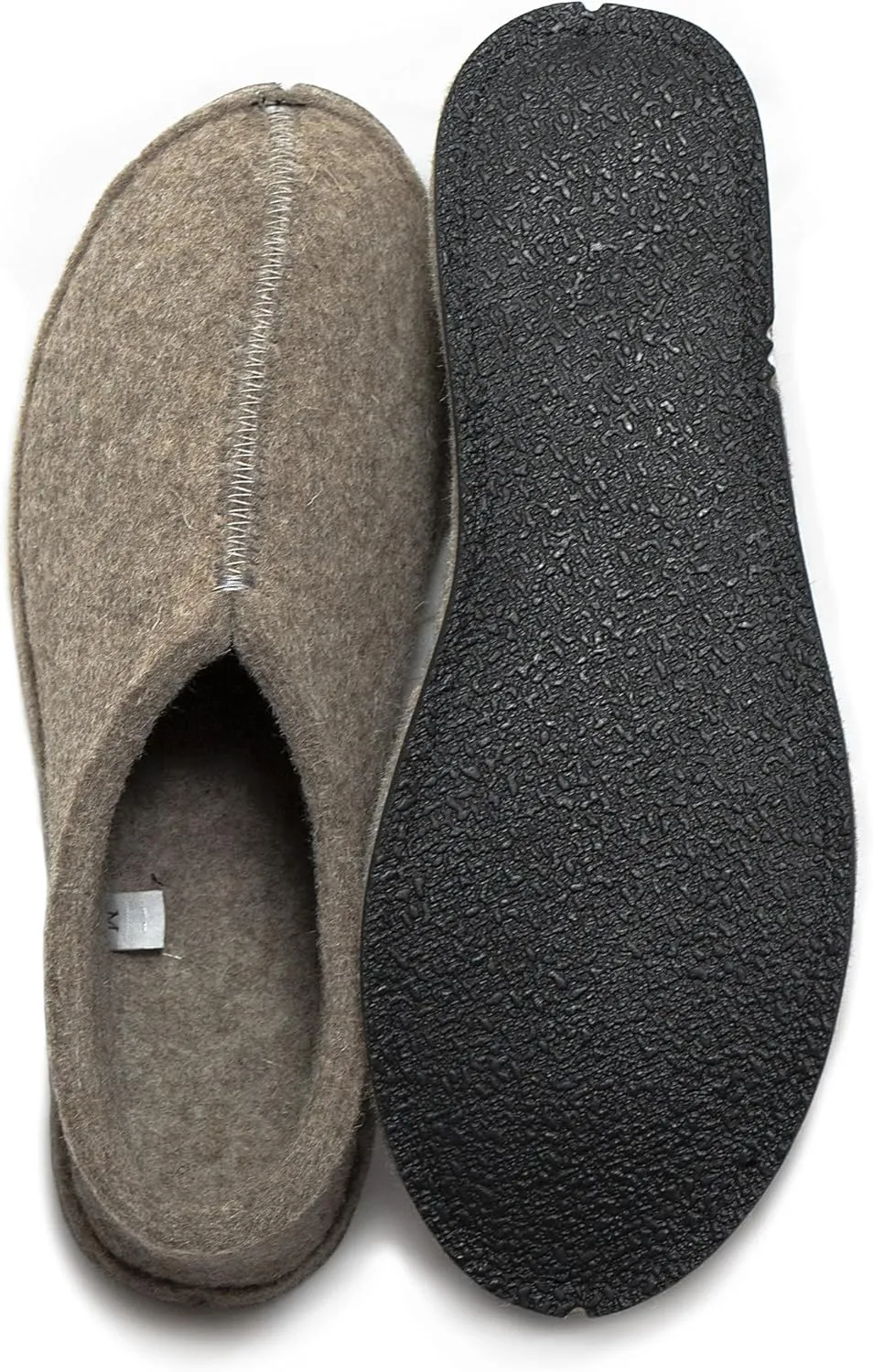 Alpaca & Sheep Soft Wool 100% All-Natural Felt Slippers for Men and Women
