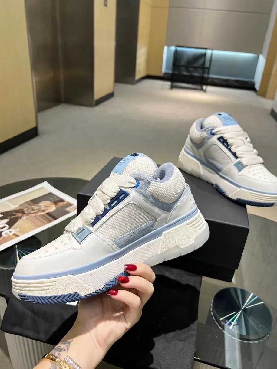AMIRI || MA-1 IN WHITE AND BLUE SNEAKER