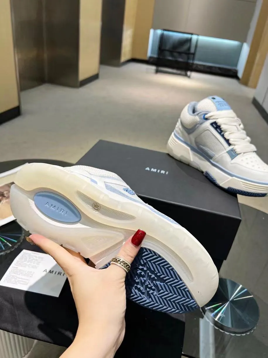 AMIRI || MA-1 IN WHITE AND BLUE SNEAKER