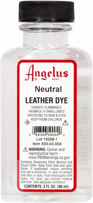 Angelus Leather Dye, 3 oz, Neutral