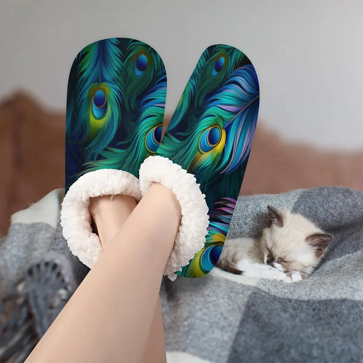 Animal Rooster Floral Soft Home Slippers for Women Lightweight Men's House Shoes Women's Slippers