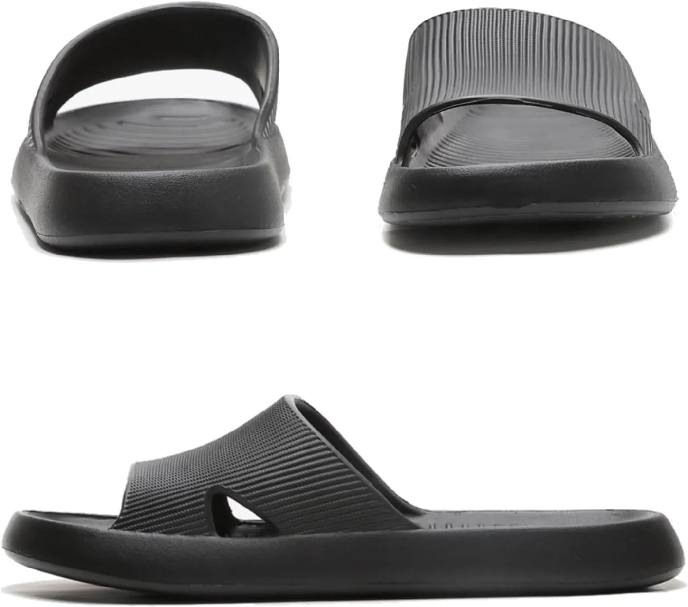 Anmerl Shower Shoes for Men and Women, Soft Comfortable House Slippers, Ultra Light Quick Drying Non Slip Bathroom Indoor Outdoor Slides Sandals
