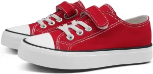 ANTLULU Boys and Girls Canvas Kid Shoes Adjustable Design Fashion Casual Sneakers