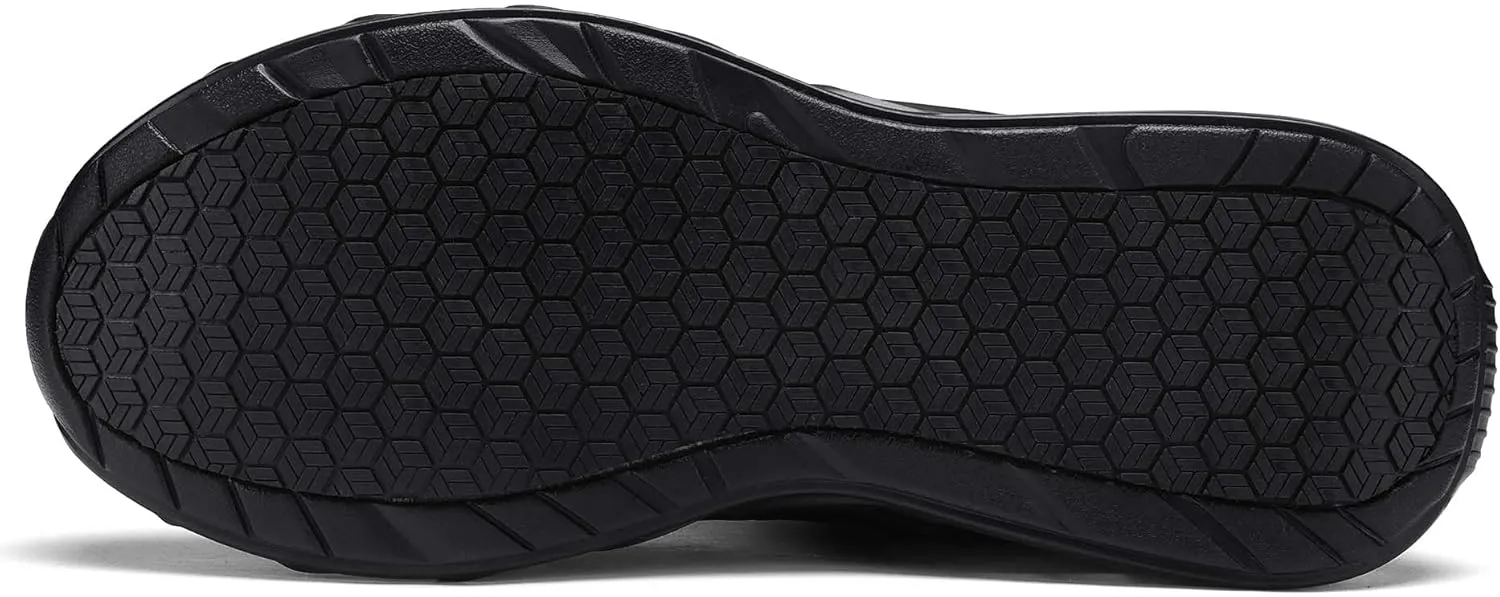 ARISIC Non Slip Work Shoes for Men Slip on Sneakers Waterproof Restaurant Men Zapatos Trabajo Comfort Kitchen Chef Slip Resistant Food Service Shoes