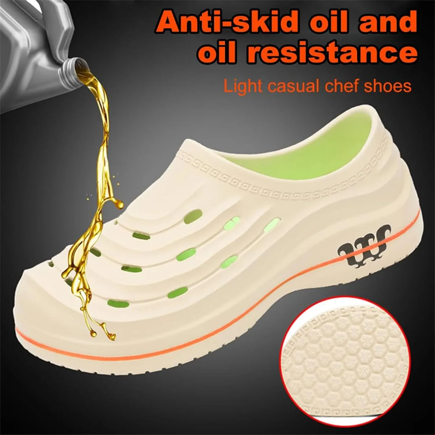 Armadillo Chef Shoes for Men Women Lightweight & Waterproof Non Slip Healthy Clogs Comfortable Oil Resistant Kitchen Garden Nurse Beach Shoes Unisex