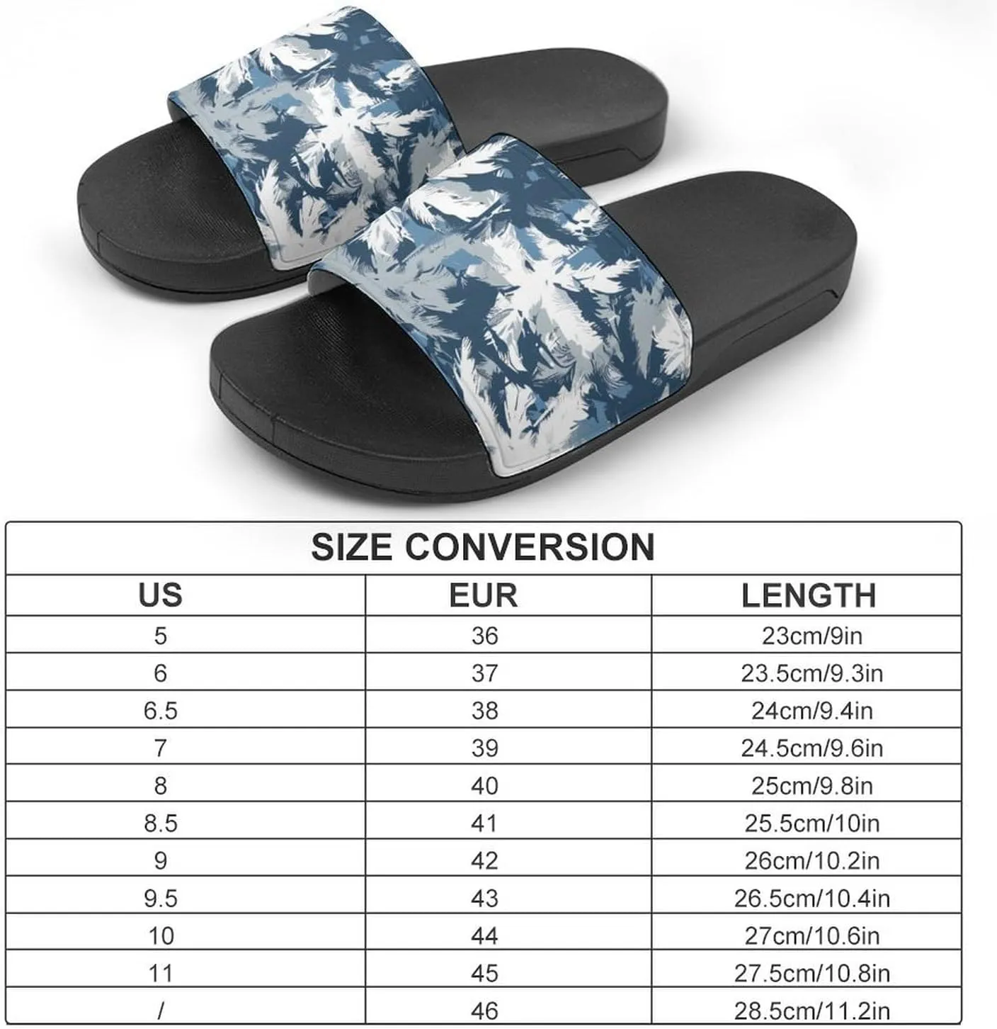 Army Camouflage Palm Trees Fashion Womens And Mens Slippers House Shower Shoes Indoor Outdoor Beach
