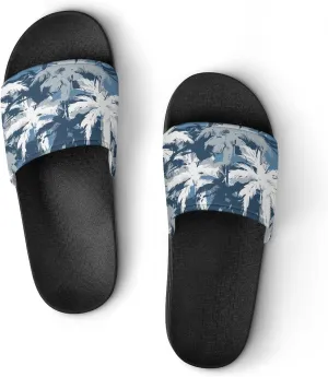Army Camouflage Palm Trees Fashion Womens And Mens Slippers House Shower Shoes Indoor Outdoor Beach