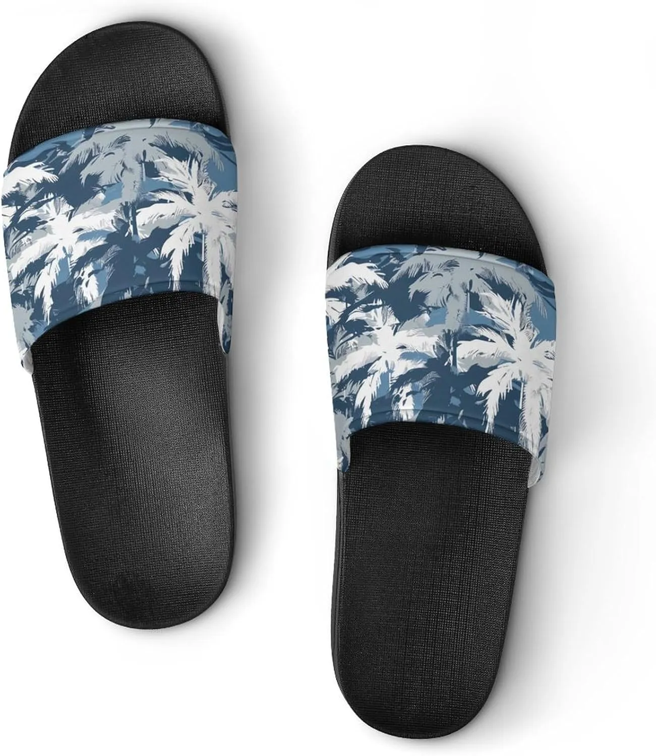 Army Camouflage Palm Trees Fashion Womens And Mens Slippers House Shower Shoes Indoor Outdoor Beach