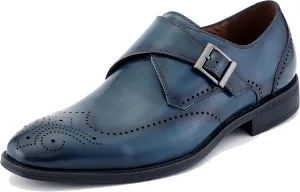 Asher Green AG1101 - Men's Dress Shoes, Formal Men's Shoes - Genuine Calf Leather Double Monk Strap