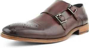 Asher Green AG1101 - Men's Dress Shoes, Formal Men's Shoes - Genuine Calf Leather Double Monk Strap