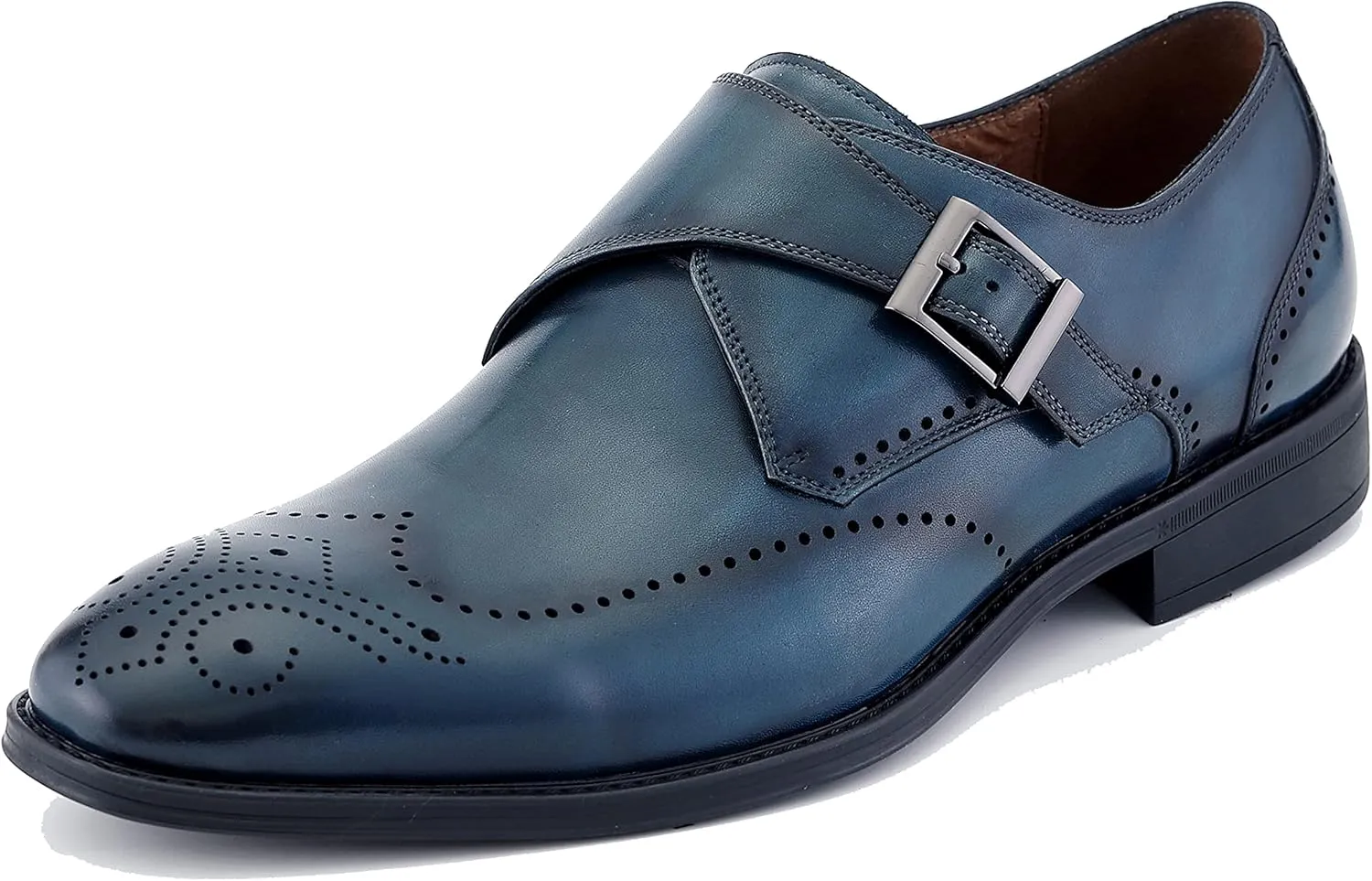 Asher Green AG1101 - Men's Dress Shoes, Formal Men's Shoes - Genuine Calf Leather Double Monk Strap
