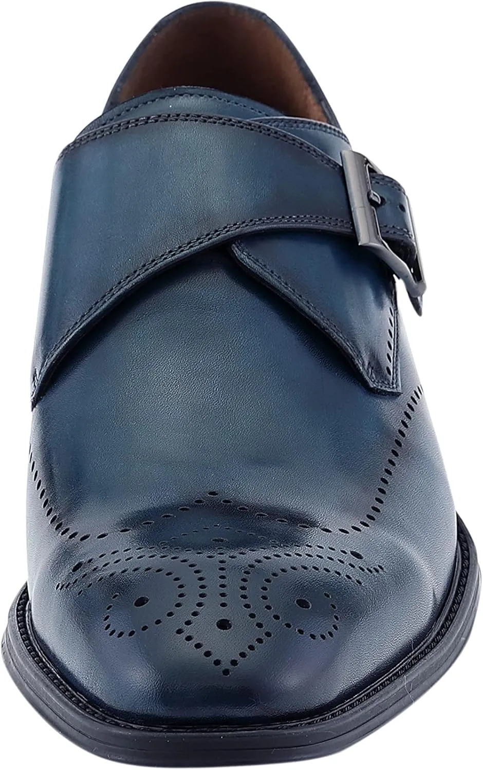 Asher Green AG1101 - Men's Dress Shoes, Formal Men's Shoes - Genuine Calf Leather Double Monk Strap
