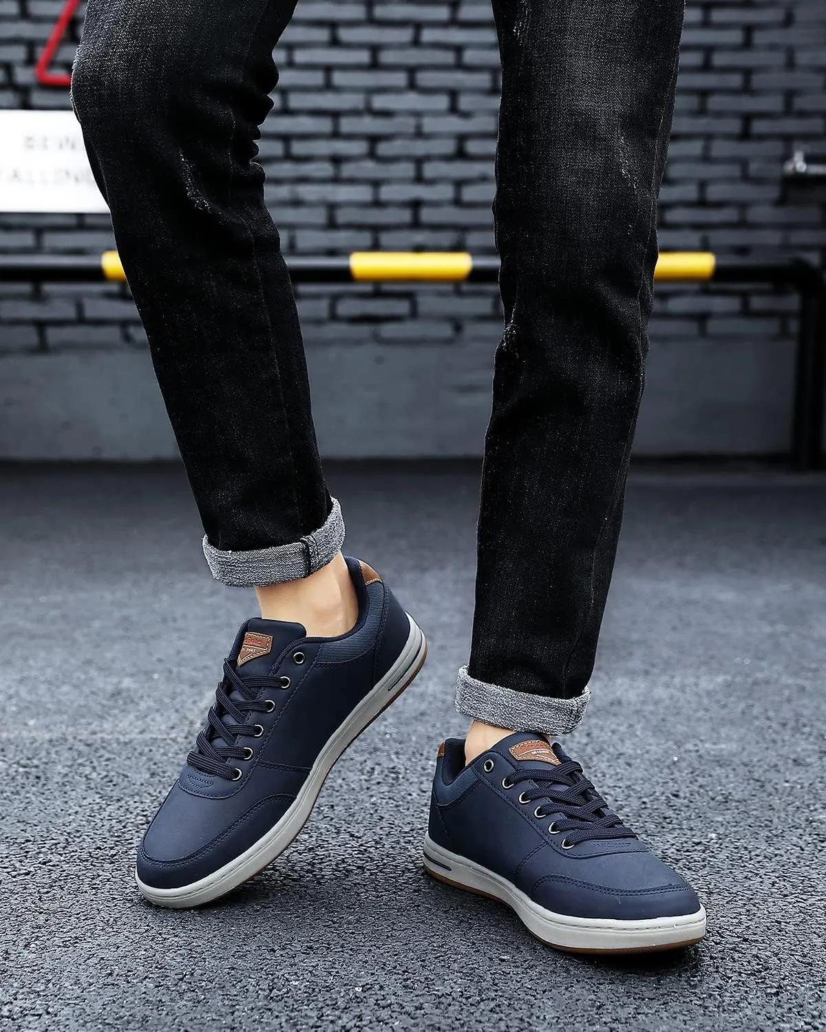 ASTERO Shoes for Men Casual Stylish Sneakers Dress Non-Slip Low Top Walking Shoes