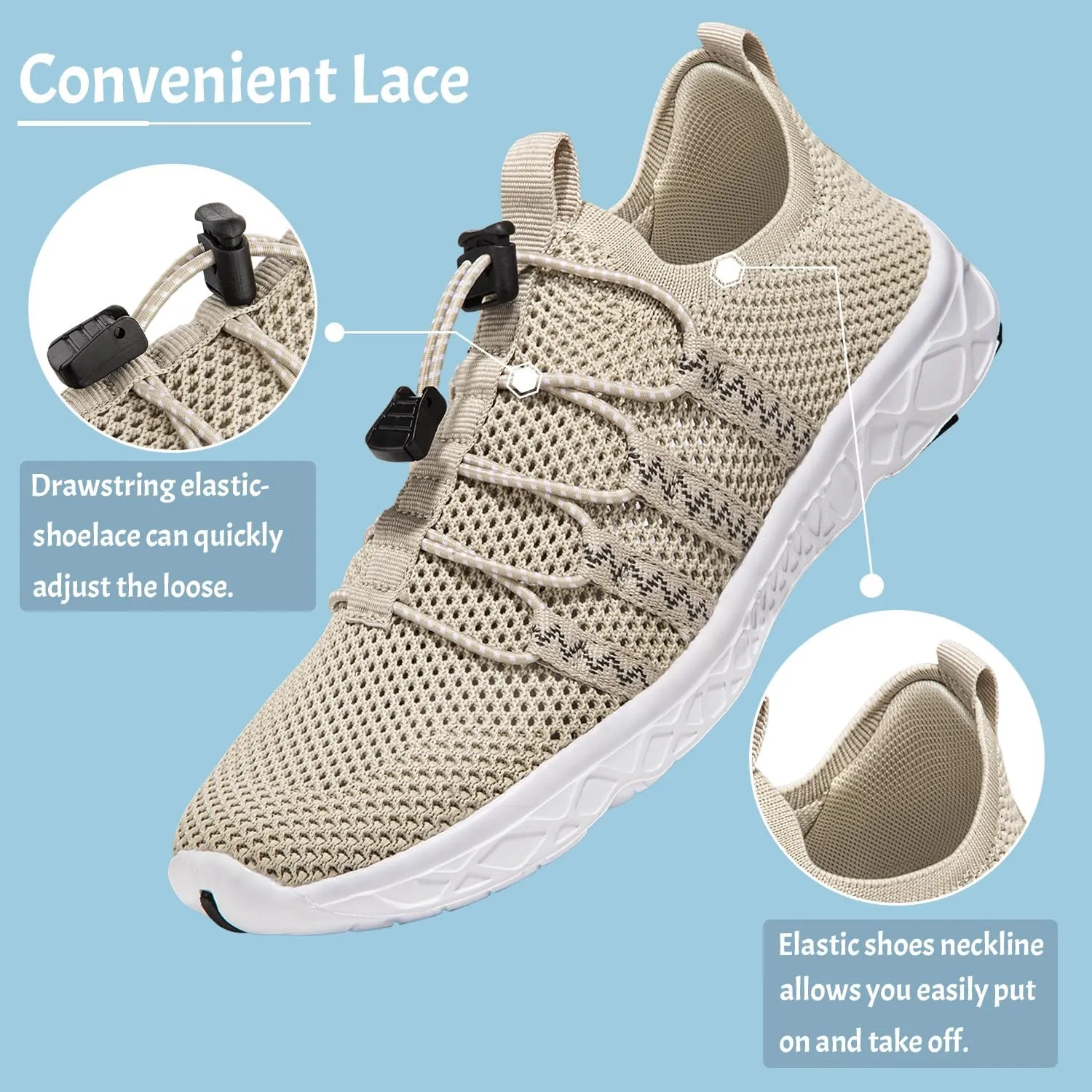 ATHMILE Barefoot Shoes Women Men Water Shoes Hiking Swim River Adult Lake Pool Grounding Beach Camping Accessories Cruise Ship Essentials Vacation Must Haves Surfing Kayaking Sport Walking