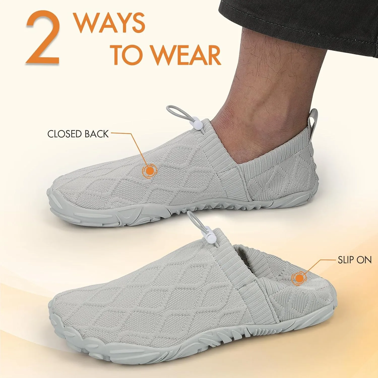 ATHMILE Barefoot Water Shoes for Women Men Hiking Aqua Swim Beach Pool River Boat Travel Walking