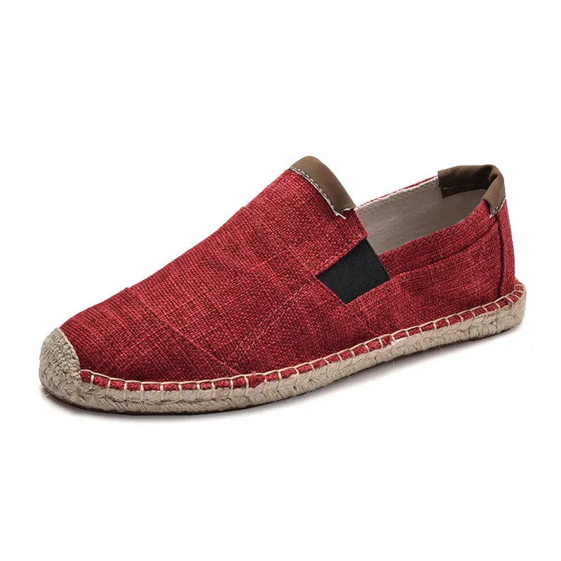 Avencea | Handcrafted Stylish Canvas Straw Shoes - Summer Chic