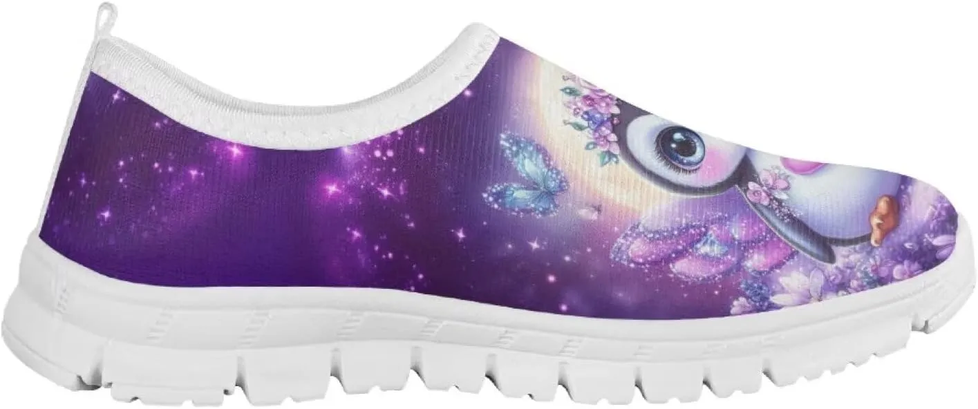 Axolotl Shoes for Girls Little Kid Sneakers Cartoon Print Running Shoes for Girls