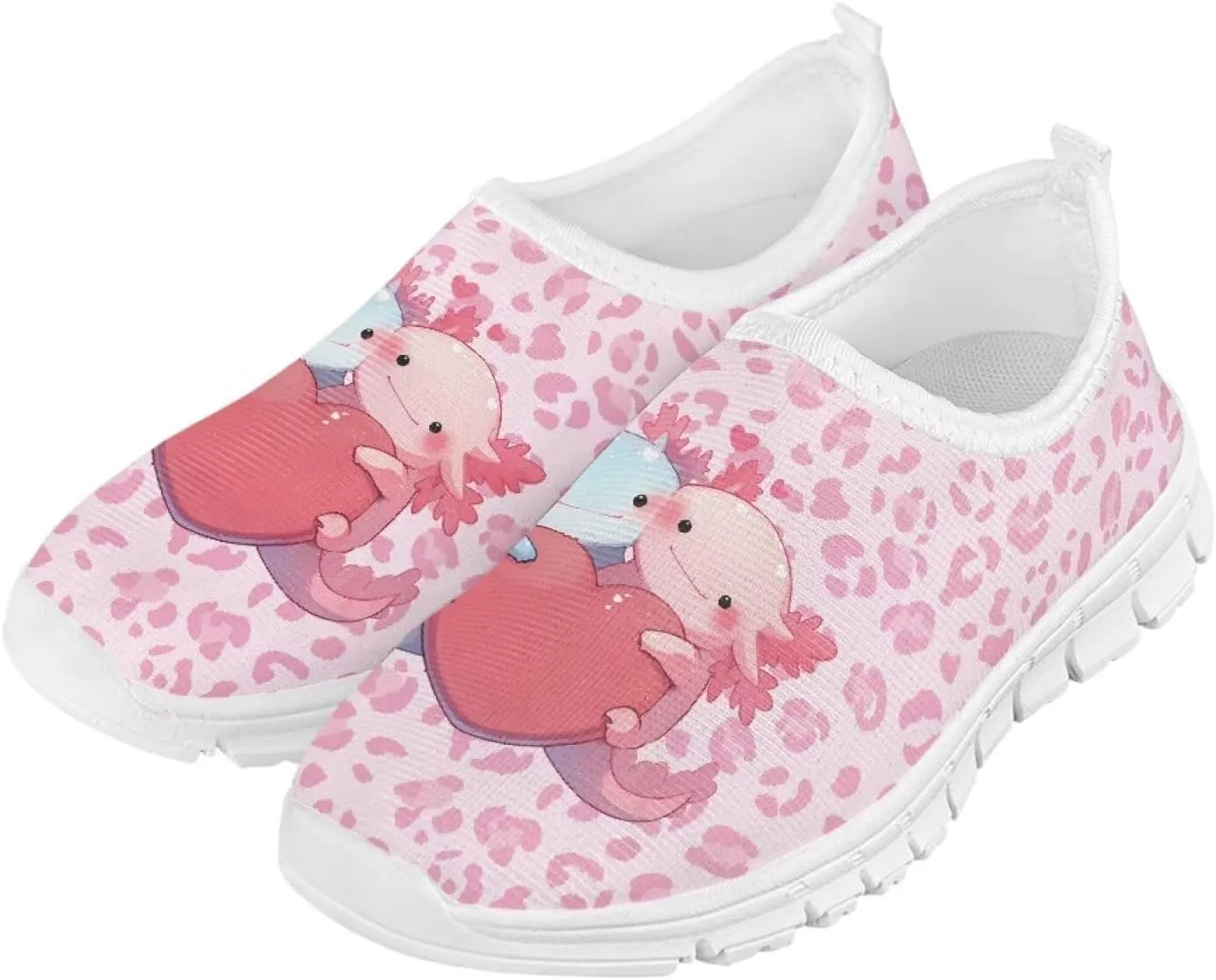 Axolotl Shoes for Girls Slip On Sneakers Kids Tennis Shoes Size 11-2,5