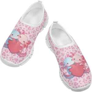 Axolotl Shoes for Girls Slip On Sneakers Kids Tennis Shoes Size 11-2,5