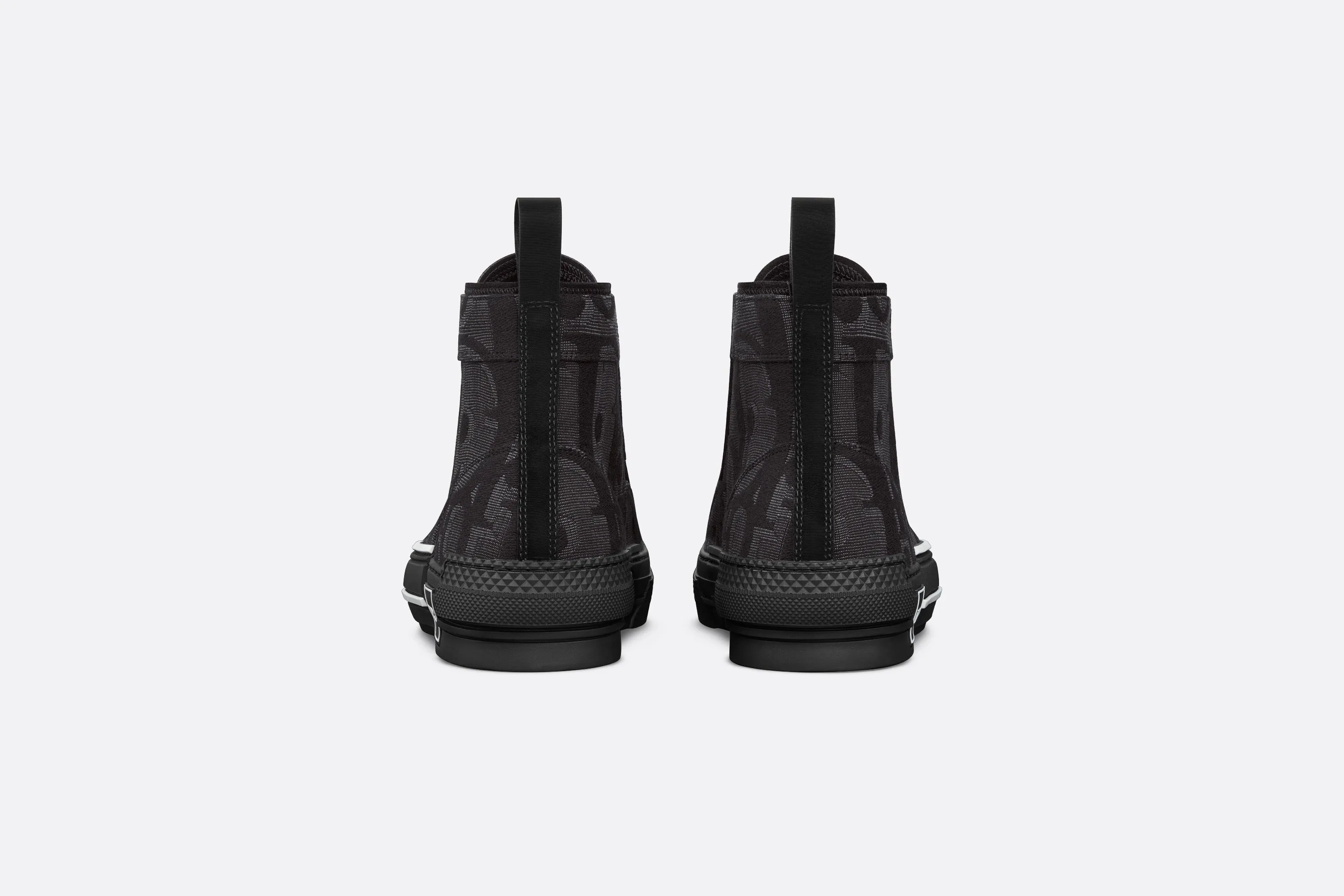 B23 High-Top Sneaker • Black Maxi Dior Oblique Jacquard